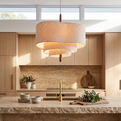 Wabi Sabi Linen Pendant Light