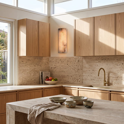 Natural Spanish Marble Wall Lamp Sconce