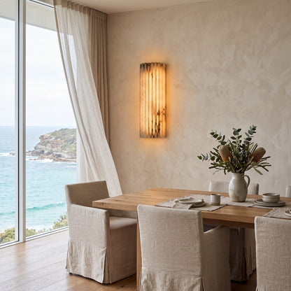 Natural Spanish Marble Wall Lamp Sconce
