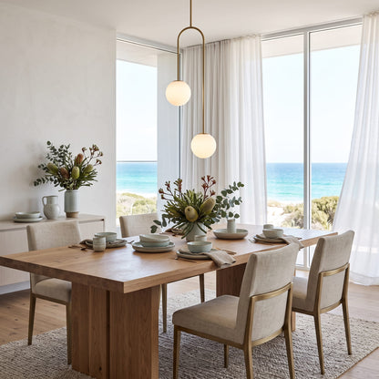 Globe Pendant Light for Kitchen Island, Glass Globe Pendant Light, for Dining Room and Living Room, Golden Iron Frame, Clear Glass Ball Pendant Light
