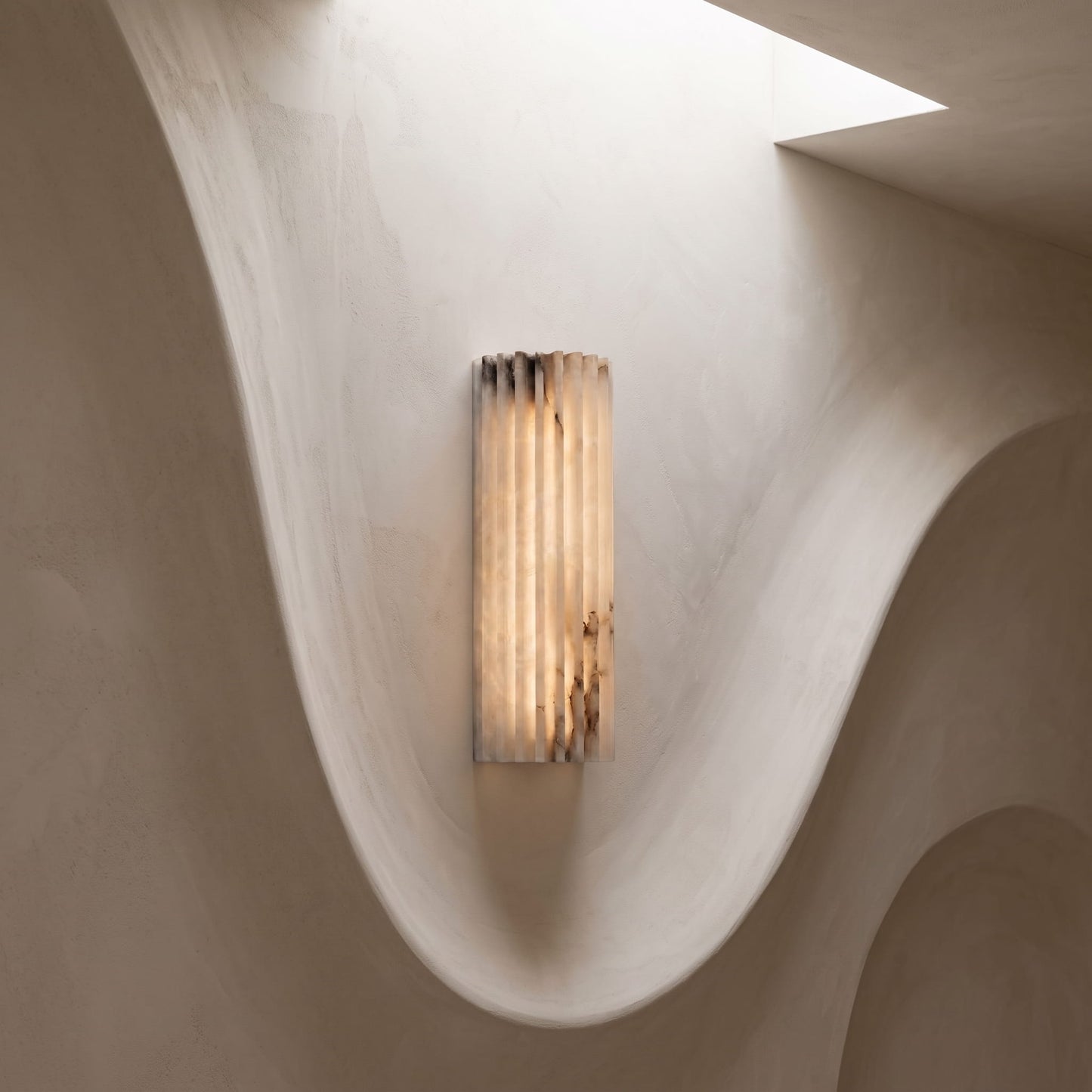Natural Spanish Marble Wall Lamp Sconce
