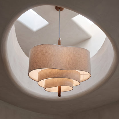 Wabi Sabi Linen Pendant Light