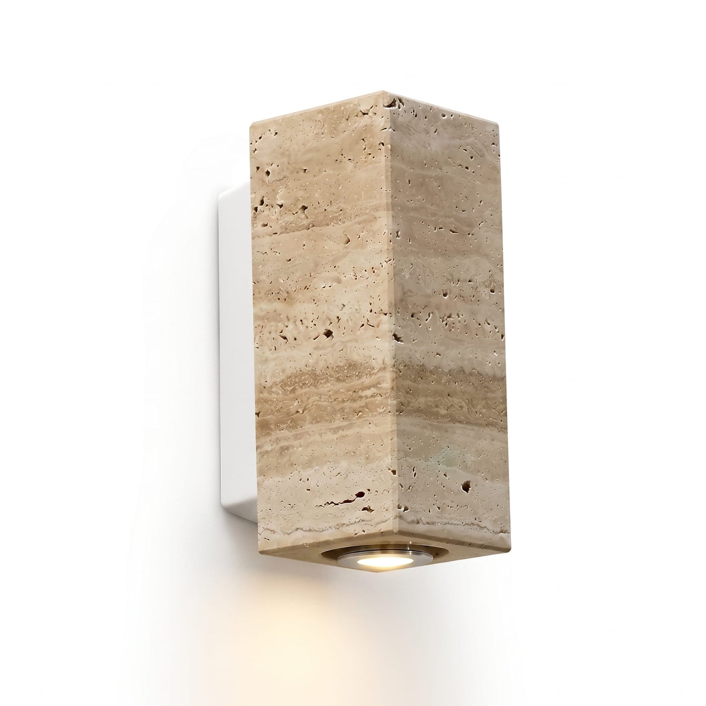 Travertine Wabi-Sabi Square Wall Sconce Light