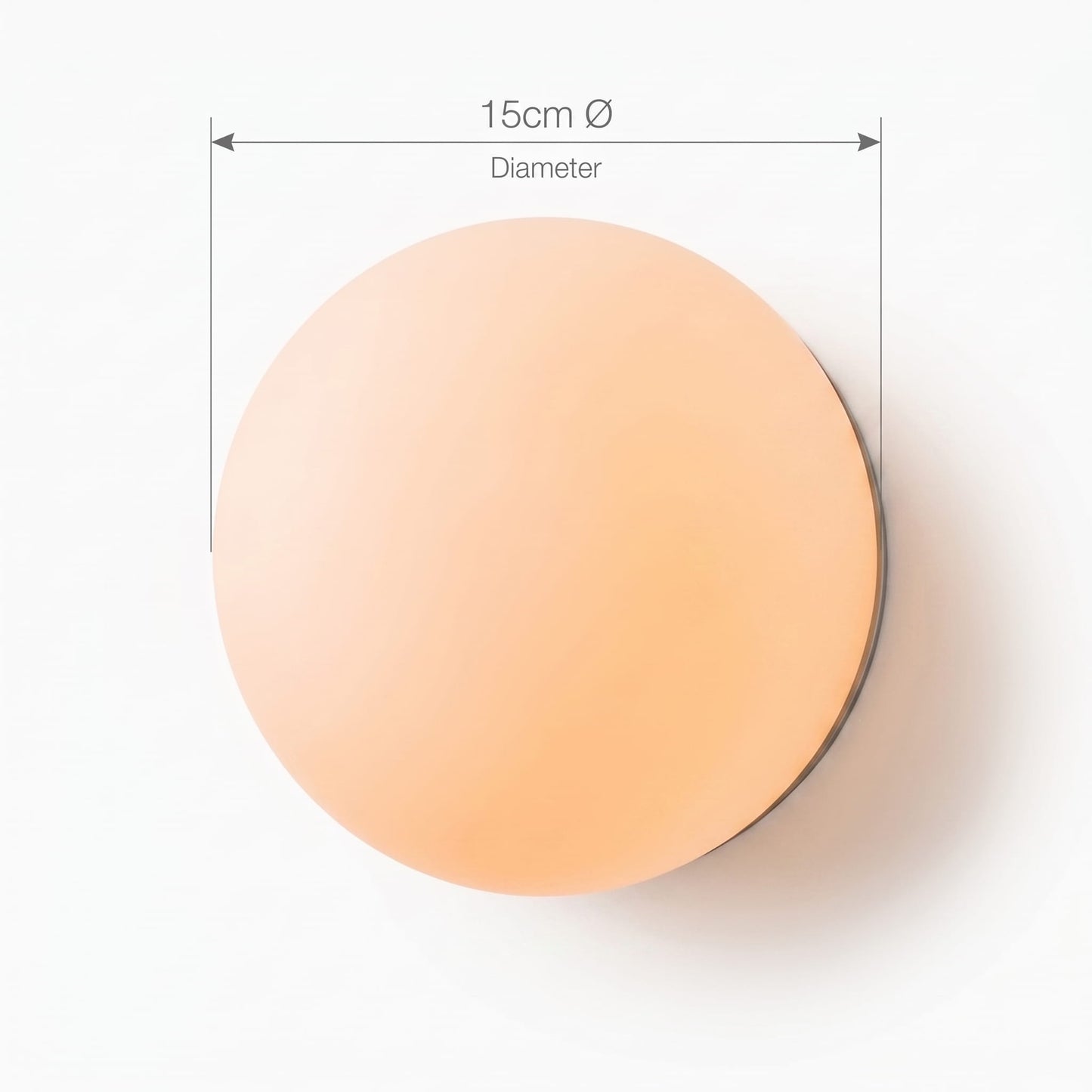Ball Wall Light for Hallway, Frosted Glass Sphere Wall Sconce, for Bedroom and Living Room, Wall Light