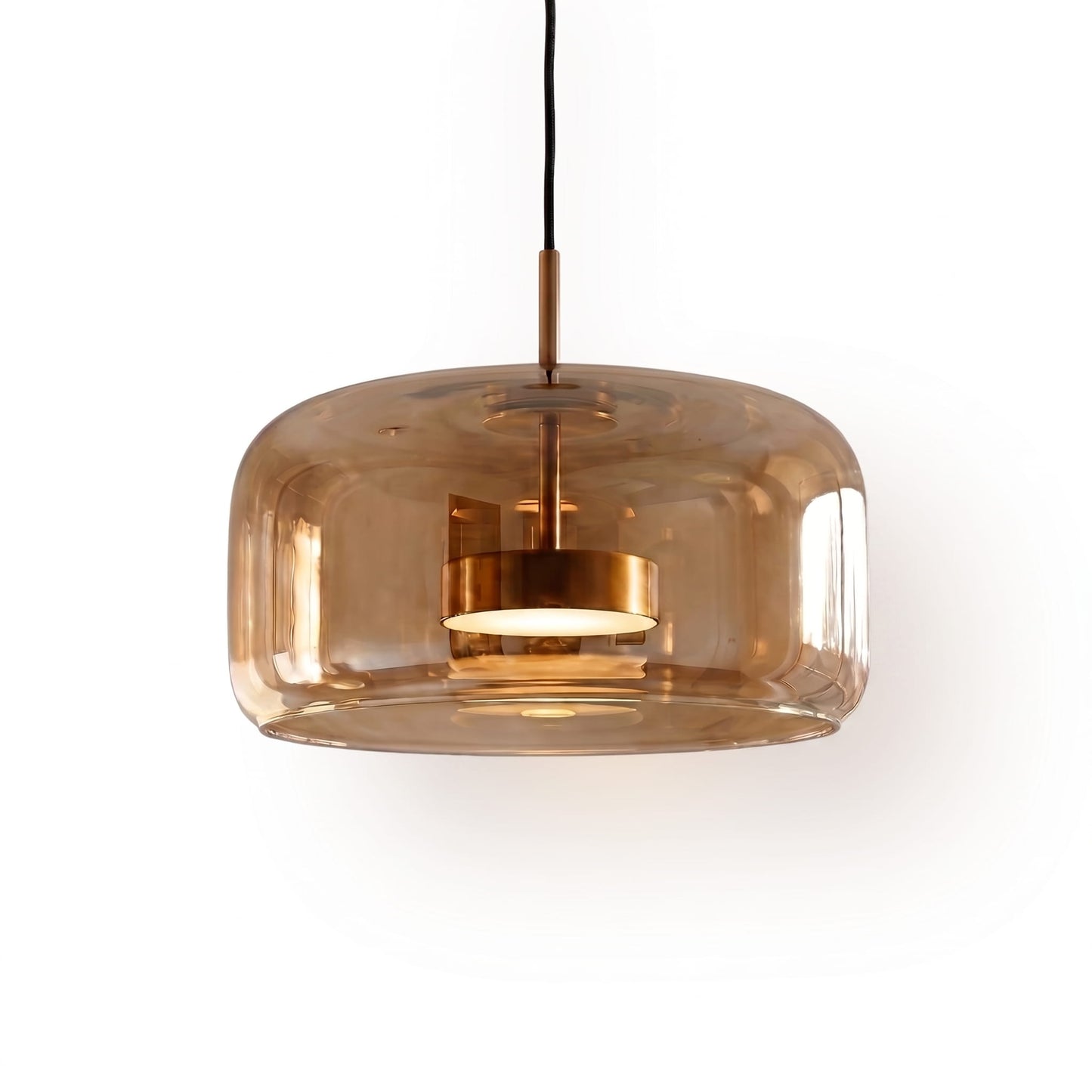 Retro Smoked Glass Pendant Light