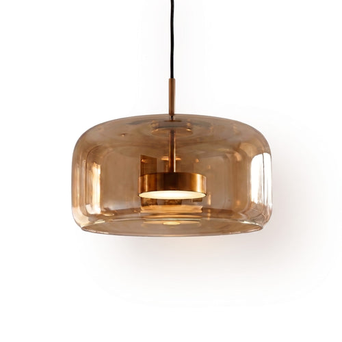 Retro Smoked Glass Pendant Light