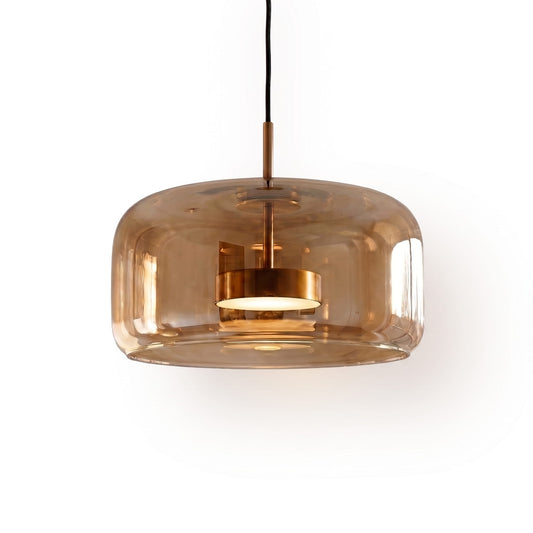 Retro Smoked Glass Pendant Light